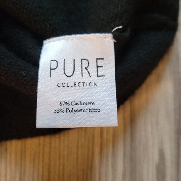 Pure Collection Black Sequin Sweater UK 14 US 10 Cashmere Blend Womens Long Slee - Picture 4 of 5